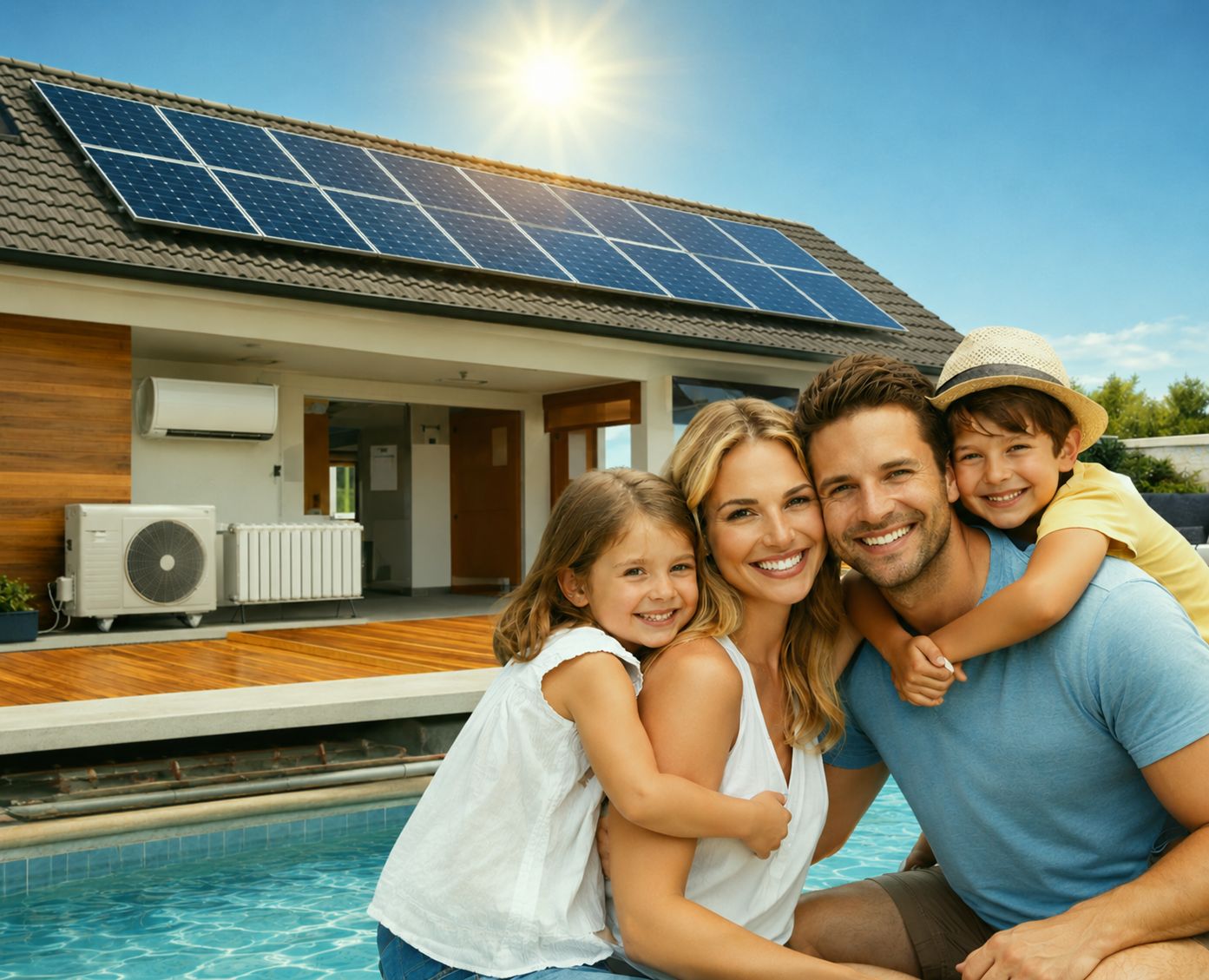 Una villa de Costa Blanca con paneles solares en el tejado